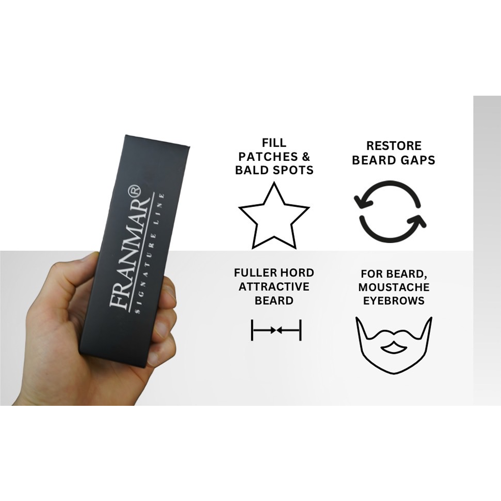 Natural Beard with Our Premium Beard Pencil Filler kit