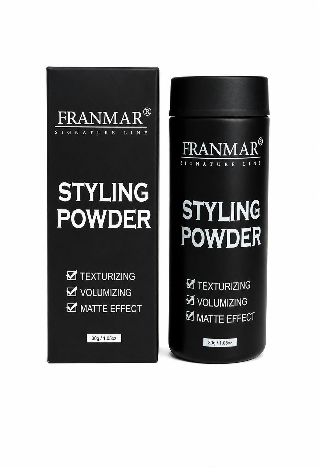Styling Powder for texture and volume ,matte finish.
